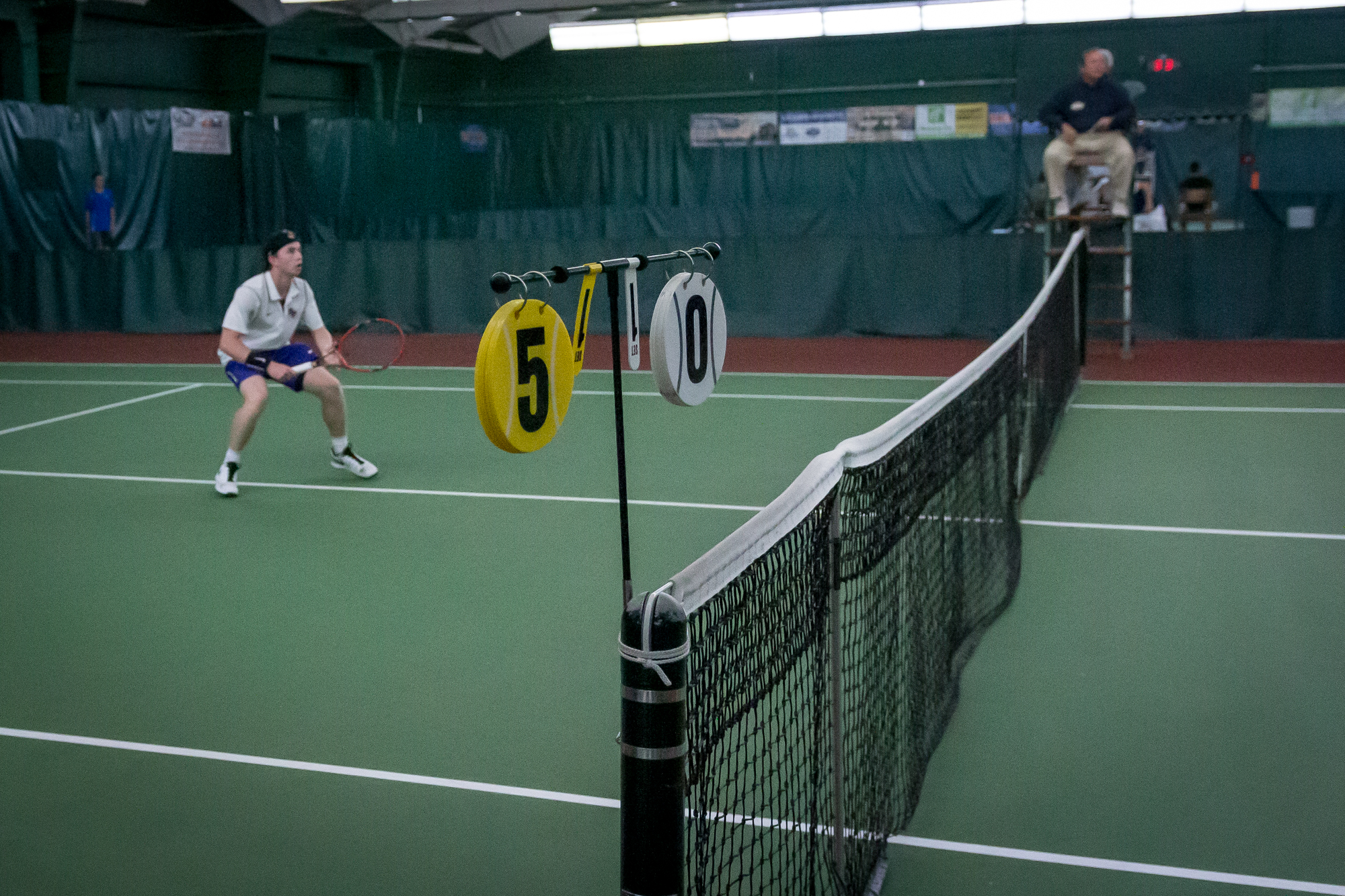 a person playing tennis