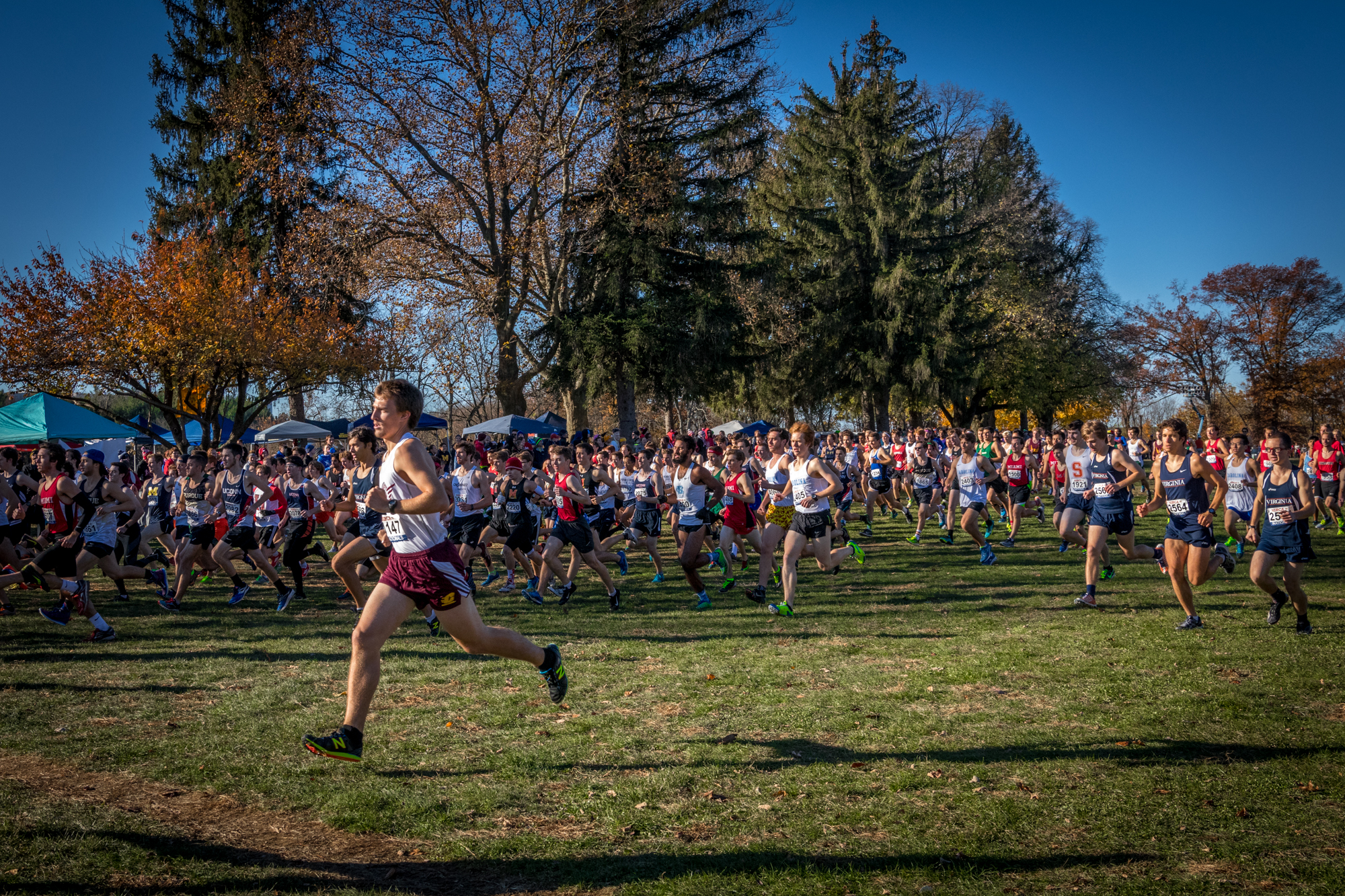 group of people running