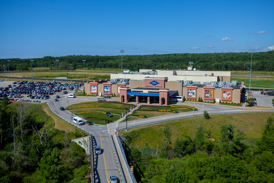 Presque Isle downs and casino aerial view 